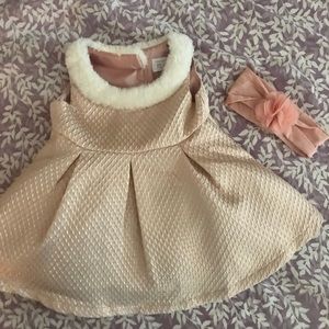 Light pink Metallic dress